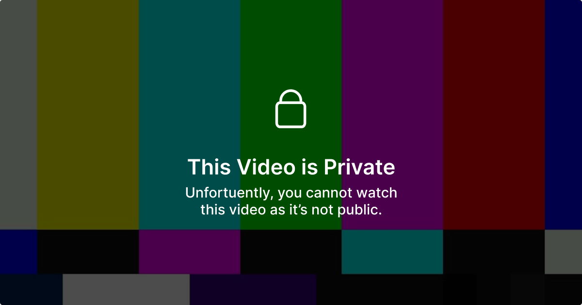 This video is private.